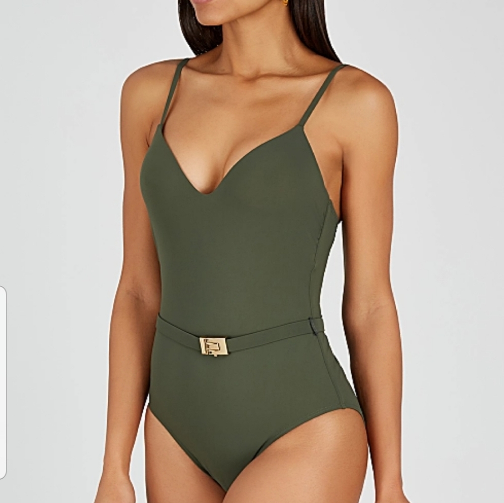 EUC: Tory Burch Belted Bathing Suit